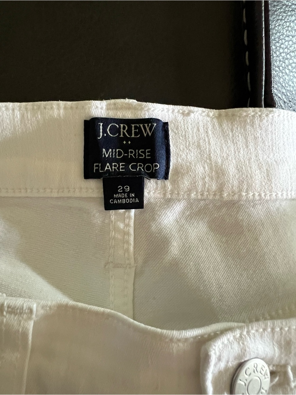 J. Crew White Ankle Crop Jeans - Picture 3 of 3